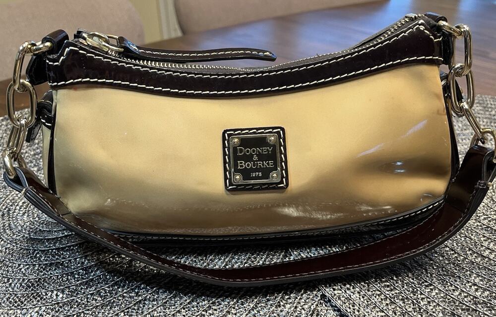 Dooney & Bourke Women's Small Hobo Shoulder Bag Or Baguette Style Chestnut
